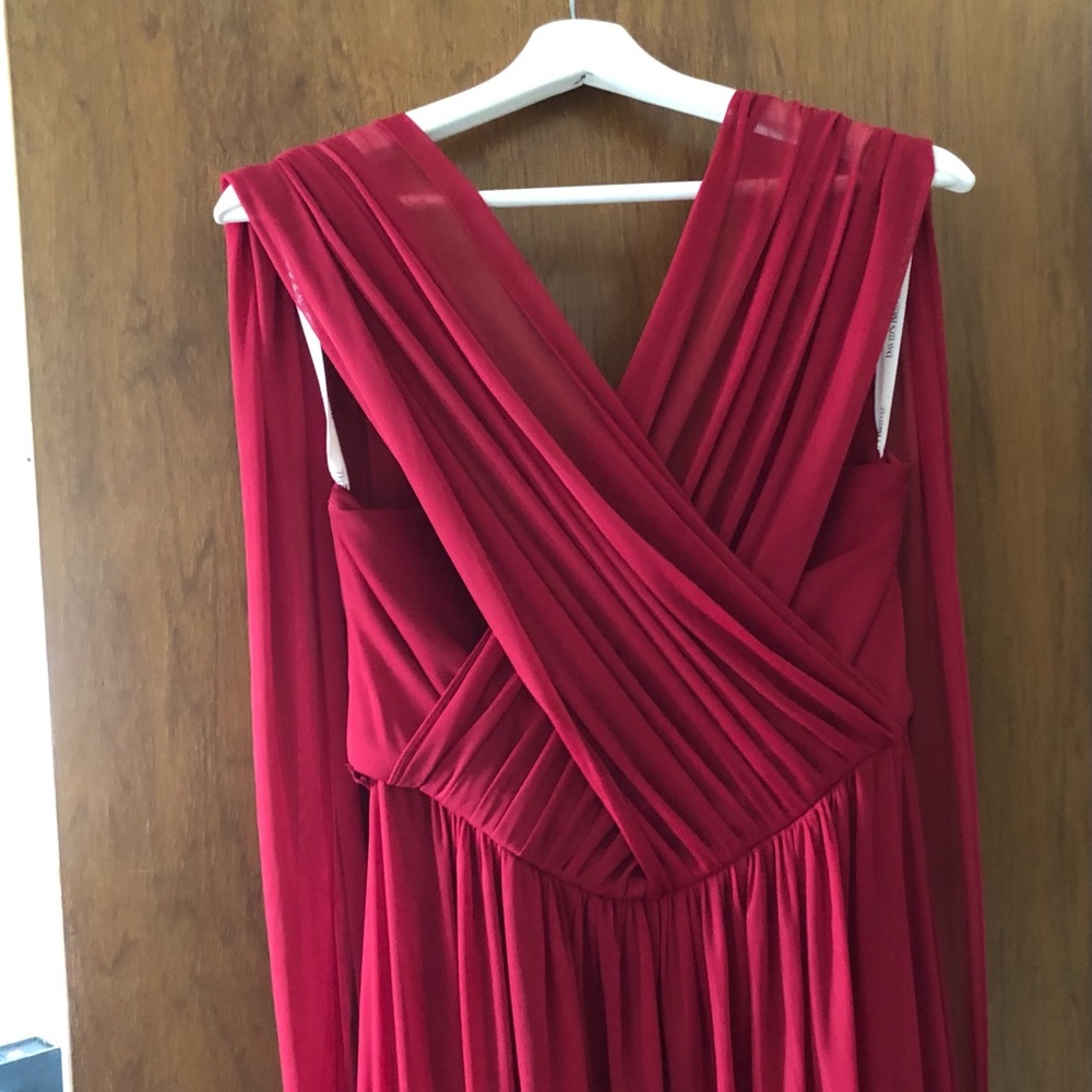 Cranberry/ Crimson Bridesmaid dress